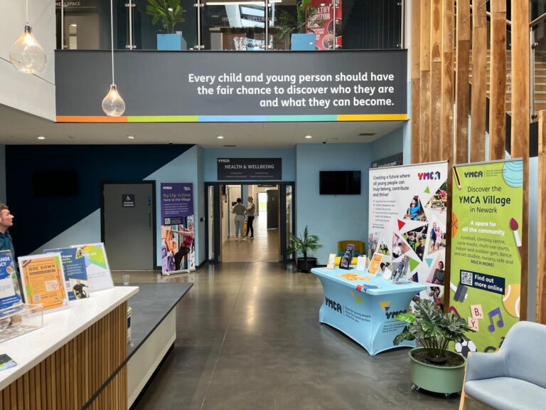 Reception_wall_graphics_YMCA_nottingham_Printco